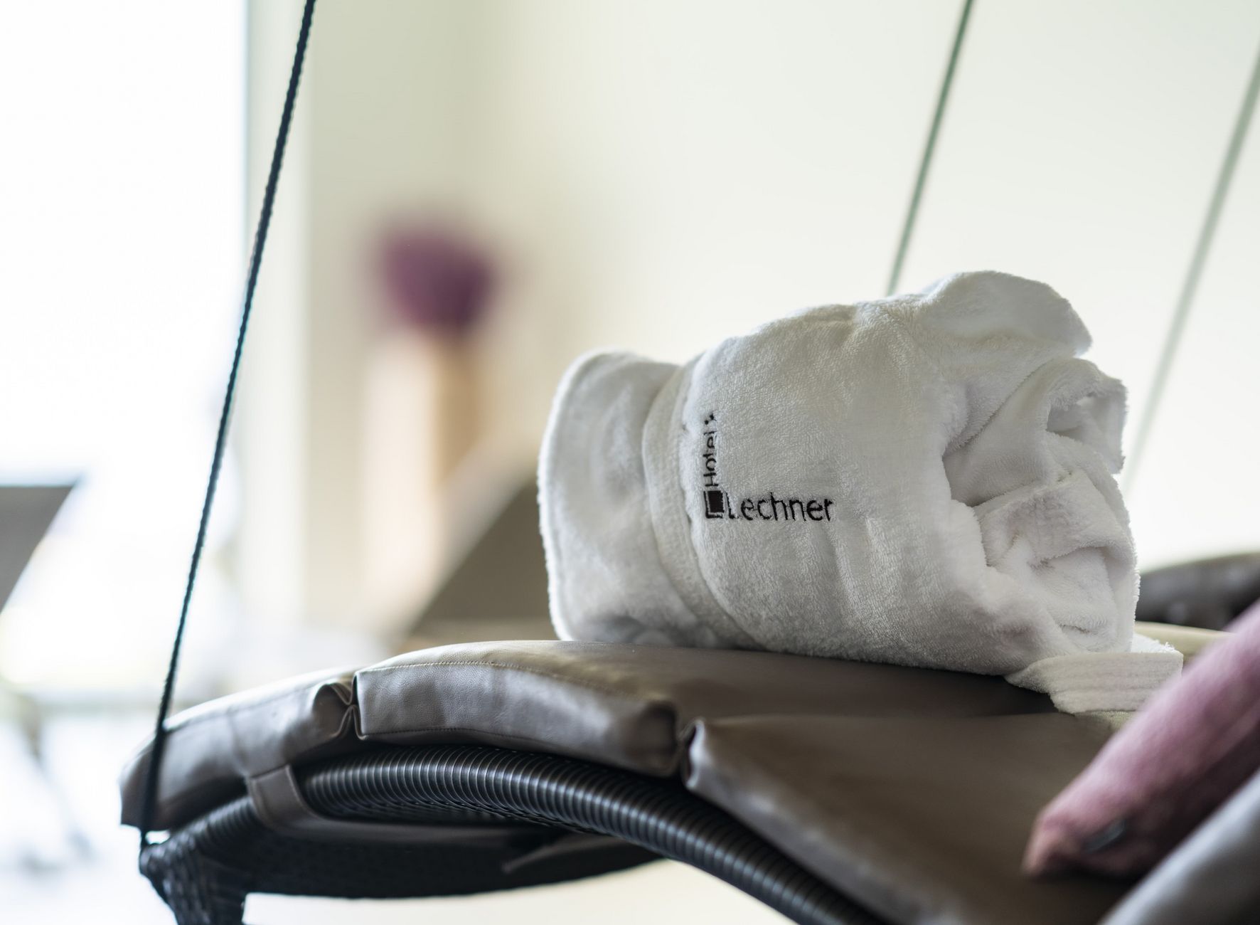 Lettini relax Accappatoio Area benessere Tirolo Hotel Lechner