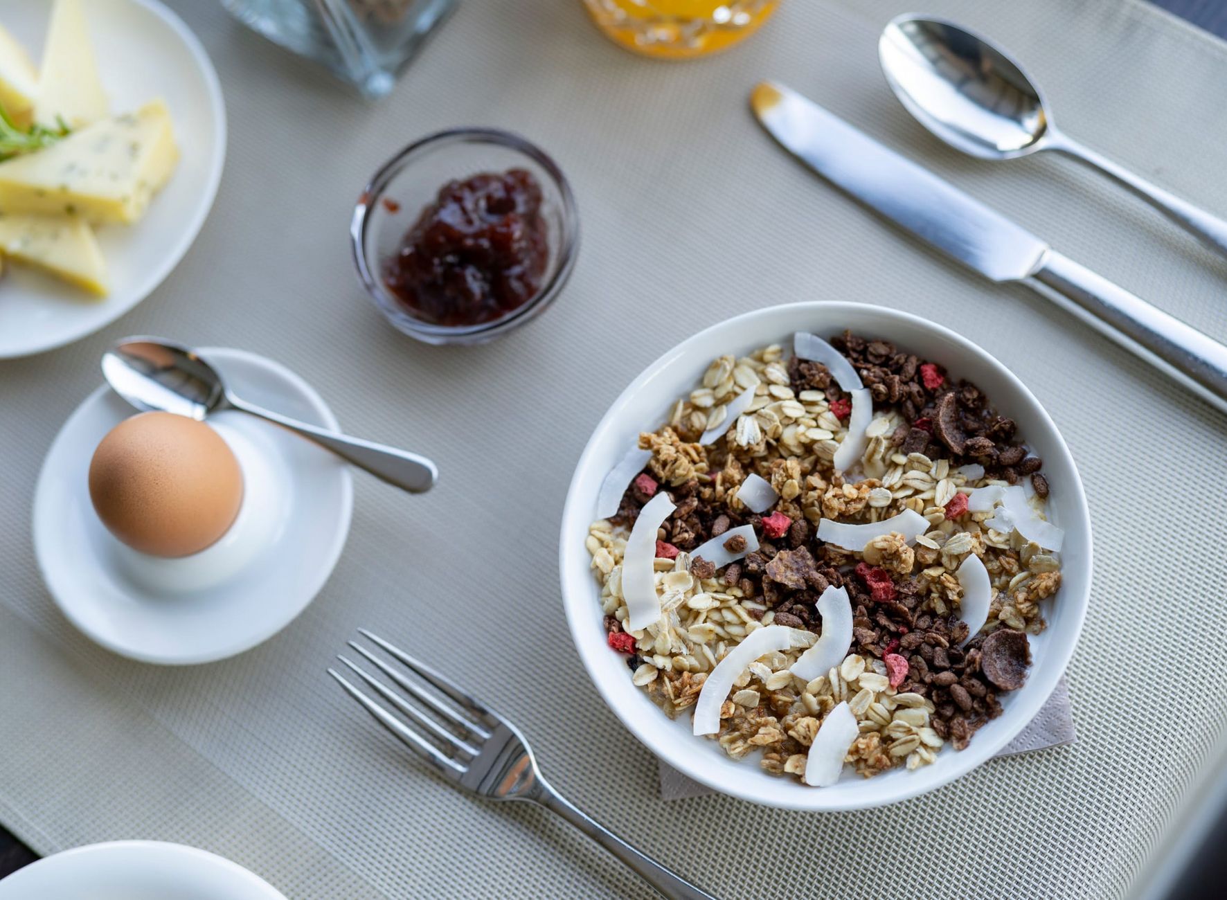 Vacanza Hotel Lechner Tirolo Muesli uovo marmellata