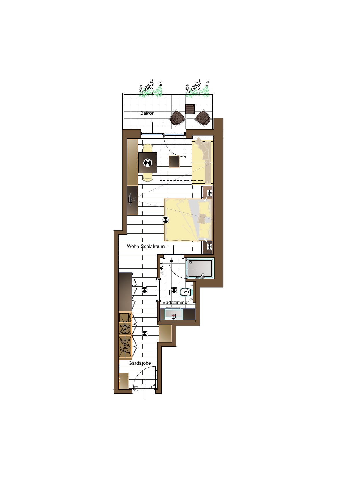 Comfort double room type C Room Sketch Hotel Lechner Living Vacation