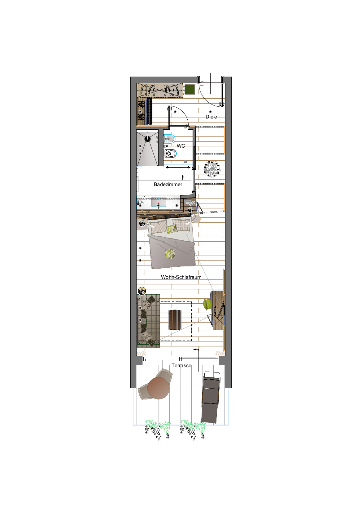 Ifinger Plus comfortable double room Room Sketch Hotel Lechner Living Vacation